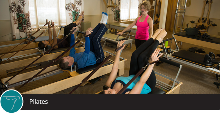 A group fitness Pilates mat class in Portsmouth NH